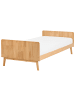 Beliani Einzelbett BONNAC in Braun - (W) 95 x (H) 60 x (L) 210 cm