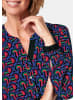 GOLDNER Kurzgröße:  Bluse Moderne Druckbluse in legerer Form in bunt / gemustert