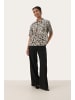 PART TWO Hemd kurzarm TimianPW Gerade Passform in Nature Leopard Print
