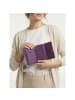 Lazarotti Bologna Leather XL Geldbörse mit Zip-Around Fach Leder 14 cm purple