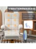HOMCOM Massagestuhl-80L x 86B x 99H cm-Cremeweiß