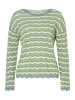 More & More kurzer, gestreifter Ajour-Pullover in stripes
