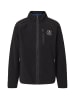 CASH-MERE.CH Retro-Fleece-Jacke aus recyceltem Polyester in Schwarz