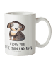 Mr. & Mrs. Panda Kinderpott Hund Entspannen mit Spruch in Weiß