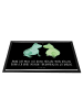 Mr. & Mrs. Panda Schmutzfangmatte Frosch Liebe mit Spruch in Schwarz