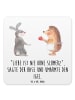 Mr. & Mrs. Panda Coaster Hase Igel mit Spruch in Weiß