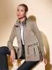 creation L Strickfleece-Jacke in sand-graphit