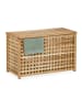relaxdays Wäschetruhe in Natur - (B)78 x (H)47 x (T)48 cm