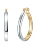 Lulu & Jane Creolen Metall-Legierung in silber/gelbgold