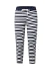 Skiny Pyjama-Hose in marine weiß
