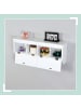 relaxdays Wandgarderobe in Weiß – (B)78 x (H)30 x (T)20 cm