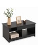 relaxdays Couchtisch in Schwarz - (B)110 x (H)50 x (T)50 cm