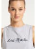 DreiMaster Vintage Damen Top in Hellgrau Melange