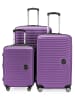Hauptstadtkoffer Mitte - Kofferset 3 Trolleys Erweiterung Hartschale Gepäck-Set in Aubergine