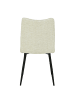 home24 home24 Polsterstuhl 2er-Set aus Chenille & pulverbeschichtetem Eisen in Beige / Schwarz, 46 x 86 x 59 cm in Beige
