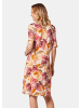 GOLDNER Elastisches Jerseykleid mit modischem Druck in hagebutte / mandarine / gemustert