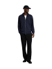 SELECTED HOMME Strickjacke SLHEMANUEL SOFT FULL ZIP SWEAT in Blau