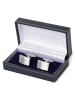 Andrew James Manschettenknopf in silber - 0001