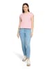 BETTY & CO Casual-Shirt mit Gummizug in Pink/Cream