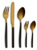 Echtwerk 20 tlg. Set Tafelbesteck "Positano Due" in Gold/Schwarz