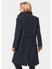 GOLDNER Mantel Wollmantel mit figurschmeichelnder Nahtführung in marine