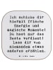 Mr. & Mrs. Panda gläseruntersetzer Spruch Freude und Energie mit... in Weiß
