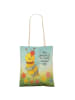 Mr. & Mrs. Panda Tasche Biene Blume Design mit Spruch in Weiß