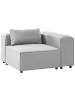 Beliani Sofaelement BRANDE in Grau - (W) 123 x (H) 70 x (L) 121 cm