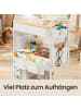 SONGMICS Rollwagen Pataye in Weiß - (B)44.3 x (H)74.2 x (T)30.6 cm