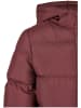 Urban Classics Urban Classics Damen Girls Hooded Puffer Jacket in cherry