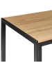 Beliani Esszimmertisch MANN in Braun/Schwarz - (W) 70 x (H) 75 x (L) 120 cm