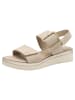 Tamaris WIDE FIT Sandalette in BEIGE SUEDE