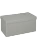HOMCOM Sitzbank-76L x 38B x 38H cm-Hellgrau