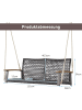 COSTWAY Schaukelbank 2-Sitzer in Grau