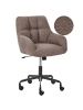 Beliani Bürostuhl PALMDALE in Braun/Schwarz - (W) 58 x (H) 84 x (L) 61 cm