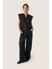 Soaked in Luxury Kurzarm-Bluse SLKarolina Gerade Passform in Black