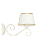 Licht-Erlebnisse Wandlampe in Shabby Weiß Weiß Gold