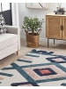 Beliani Kurzflor KOZLU in Bunt/Blau/Beige - (W) 140 x (H) 1 x (L) 200 cm