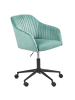 Beliani Bürostuhl VENICE in Grün/Schwarz - (W) 64 x (H) 89 x (L) 64 cm