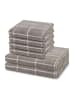 Ross 4 X Handtuch 2 X Duschtuch im Set Sensual Skin Karo in Flanell