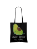 Mr. & Mrs. Panda Tote Bag Avocado Schwangerschaft mit Spruch in Schwarz