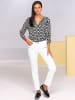 Heine Schlupf-Bluse in schwarz-ecru