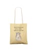 Mr. & Mrs. Panda shopping bag Chinchilla Blume mit Spruch in Gelb Pastell