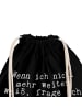 Mr. & Mrs. Panda Sportbeutel Wenn ich nicht mehr... mit Spruch in Schwarz