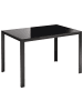 Beliani Esszimmertisch LAVOS in Schwarz - (W) 80 x (H) 75 x (L) 120 cm
