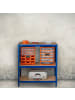 relaxdays Schwerlastregal in Blau - (B)100 x (H)220 x (T)45 cm