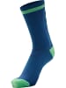 Hummel Hummel Low Socken Elite Indoor Multisport Unisex Erwachsene Atmungsaktiv Feuchtigkeitsabsorbierenden in GREEN ASH/BLUE CORAL