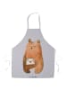 Mr. & Mrs. Panda Schürze Bär Liebesbrief ohne Spruch in Grau Pastell