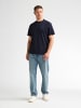 Petrol Industries Baumwoll-T-Shirt mit Print zimmer in Blau