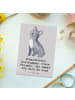 Mr. & Mrs. Panda Postkarte Französische Bulldogge Freund mit Spruch in Grau Pastell